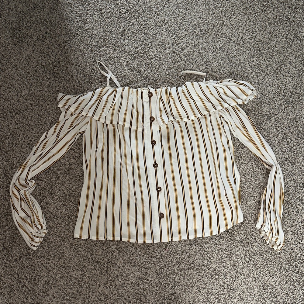 Striped Off-Shoulder Top